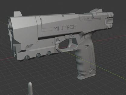 Militech M-10AF Lexington from Cyberpunk 2077 3d model