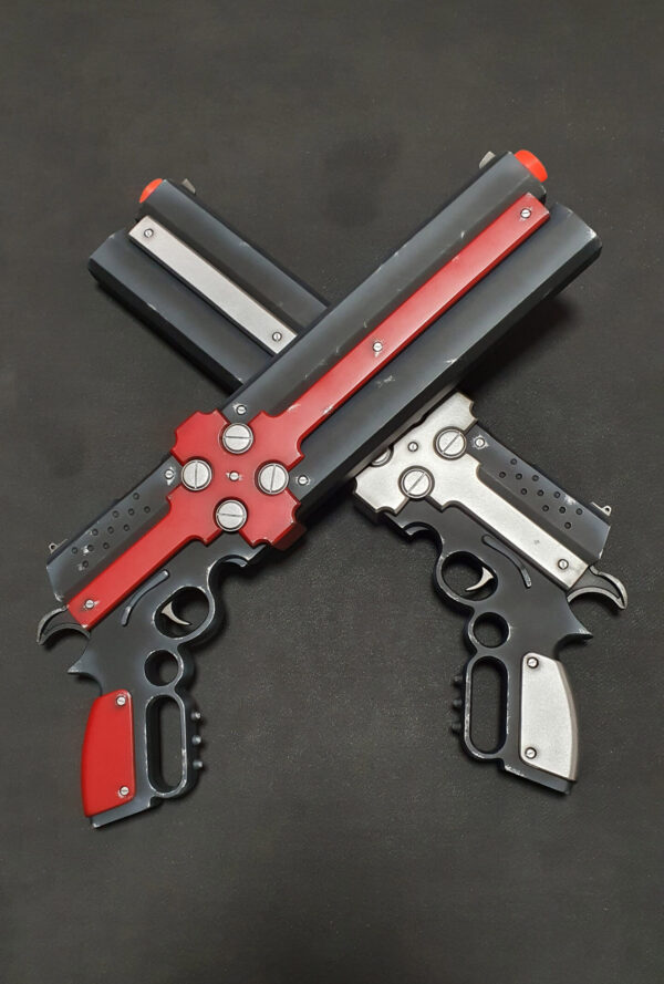Cerberus handgun with moving trigger from Gungrave (Brandon Heat)