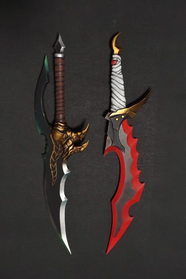 Sung Jin-Woo daggers Knight Killer and Kasaka Venom Fang (Solo Leveling) Cosplay Prop - Image 3