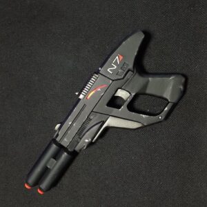 Mass Effect 5 teaser trailer Pistol with LEDs and moving trigger