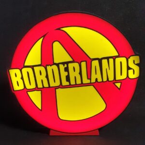 Borderlands Logo Lightbox Night Lamp (RGB+bluetooth or White LED) Logo Souvenir