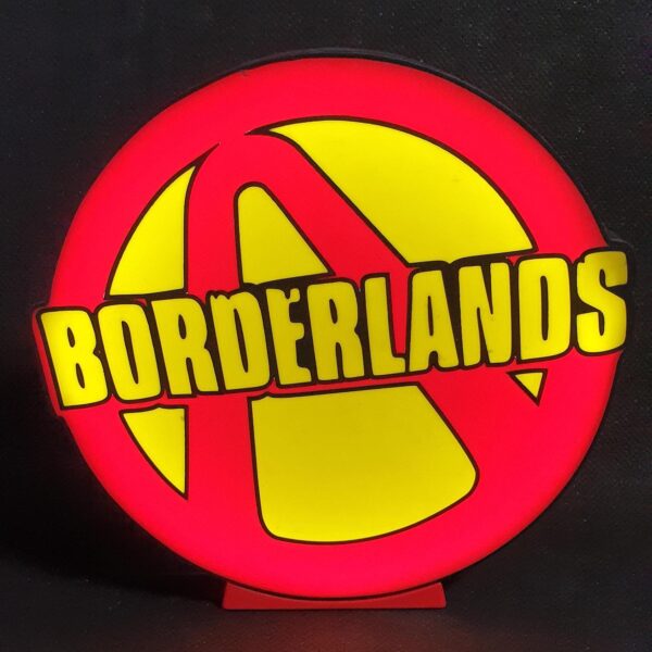 Borderlands Logo Lightbox Night Lamp (RGB+bluetooth or White LED) Logo Souvenir