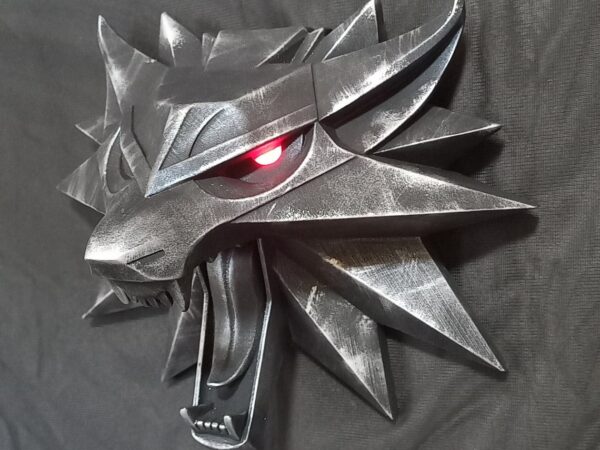 Witcher Wolf Head with LED wall decor (Wolf school medallion) - Image 5