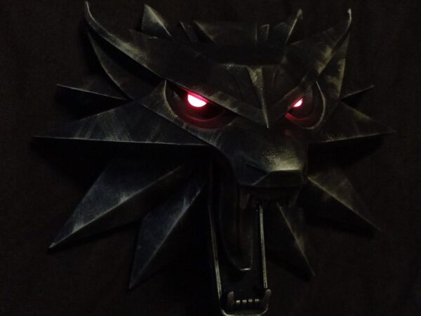 Witcher Wolf Head with LED wall decor (Wolf school medallion) - Image 3