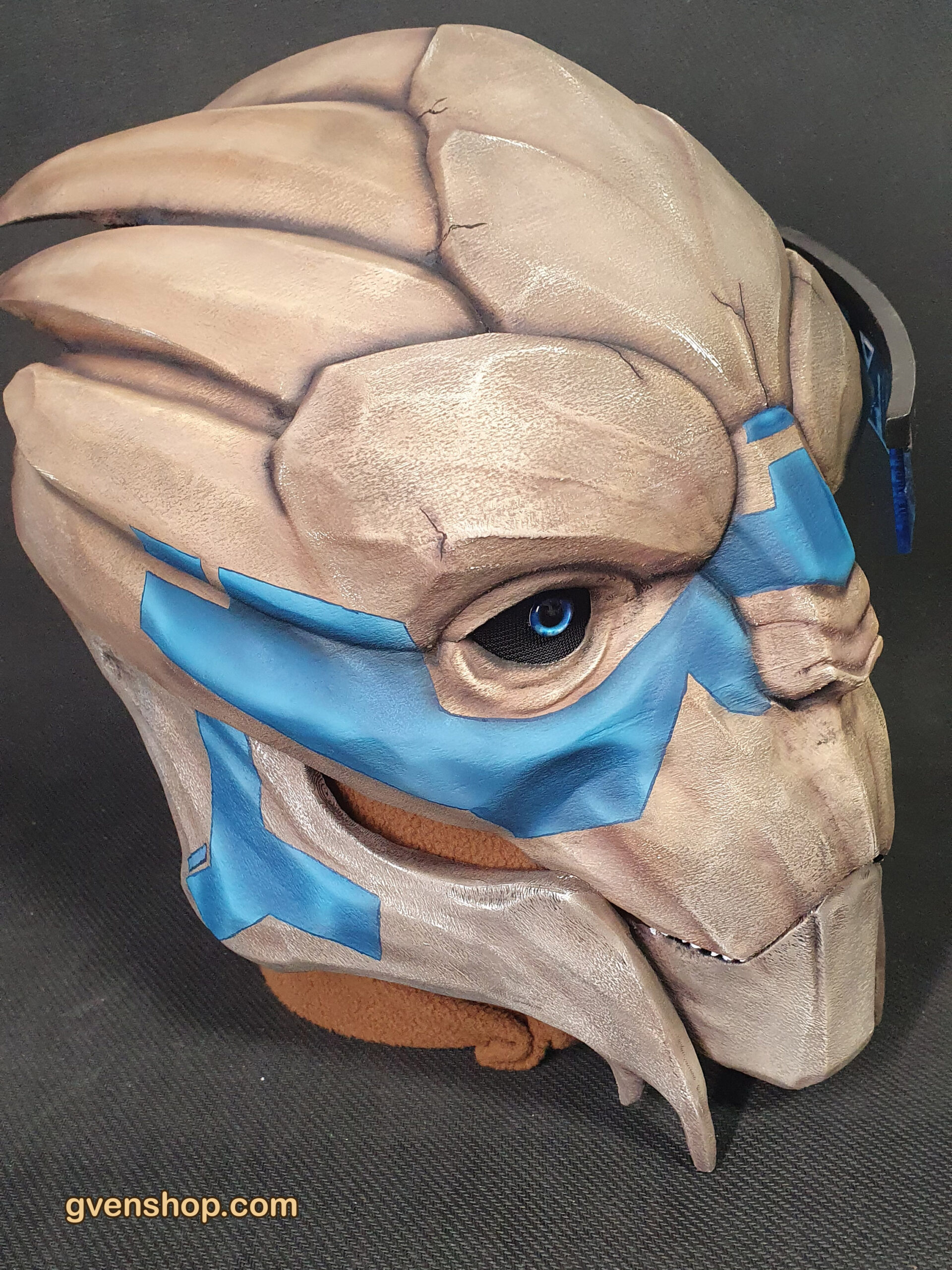 Garrus Vakarian Mask with Visor - Mass Effect Cosplay Prop | Male Turian 3D Printed Mask - Image 5