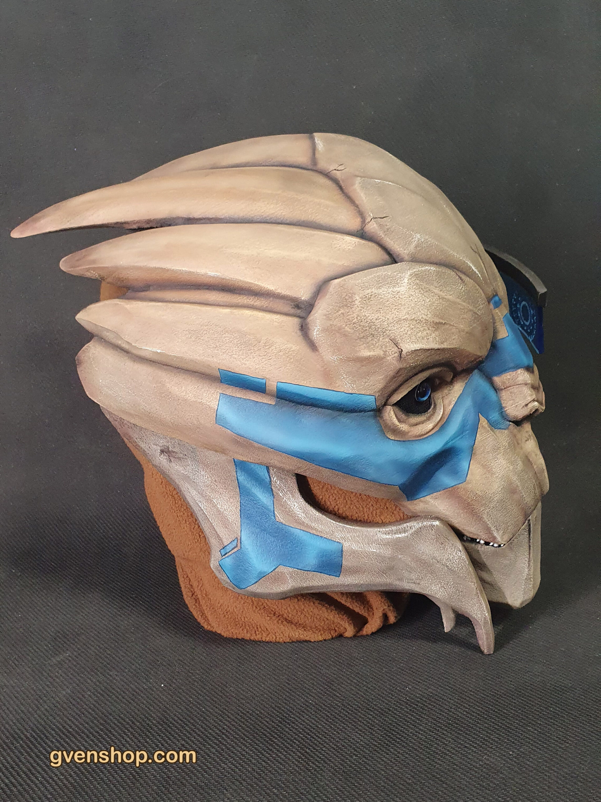 Garrus Vakarian Mask with Visor - Mass Effect Cosplay Prop | Male Turian 3D Printed Mask - Image 6