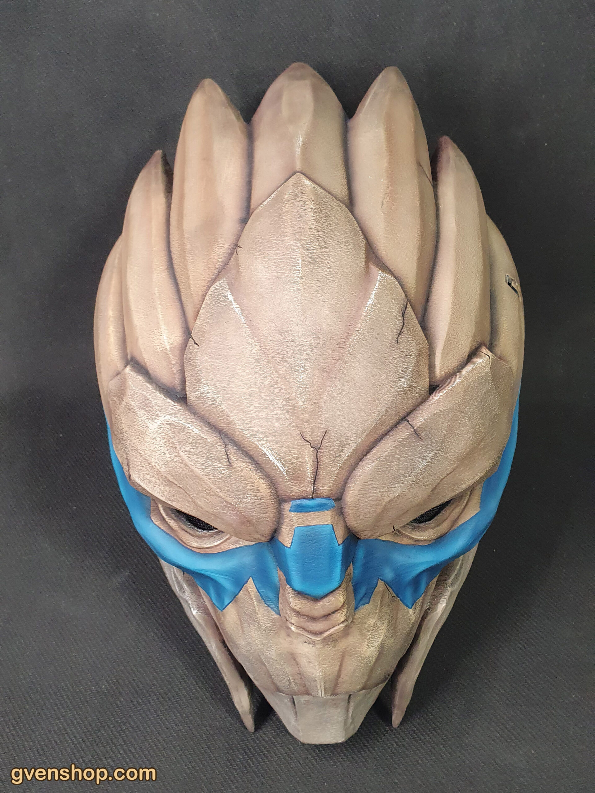 Garrus Vakarian Mask with Visor - Mass Effect Cosplay Prop | Male Turian 3D Printed Mask - Image 8