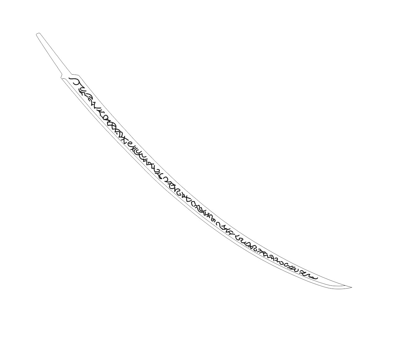 Malenia Sword Template Elden Ring Cosplay Blueprint