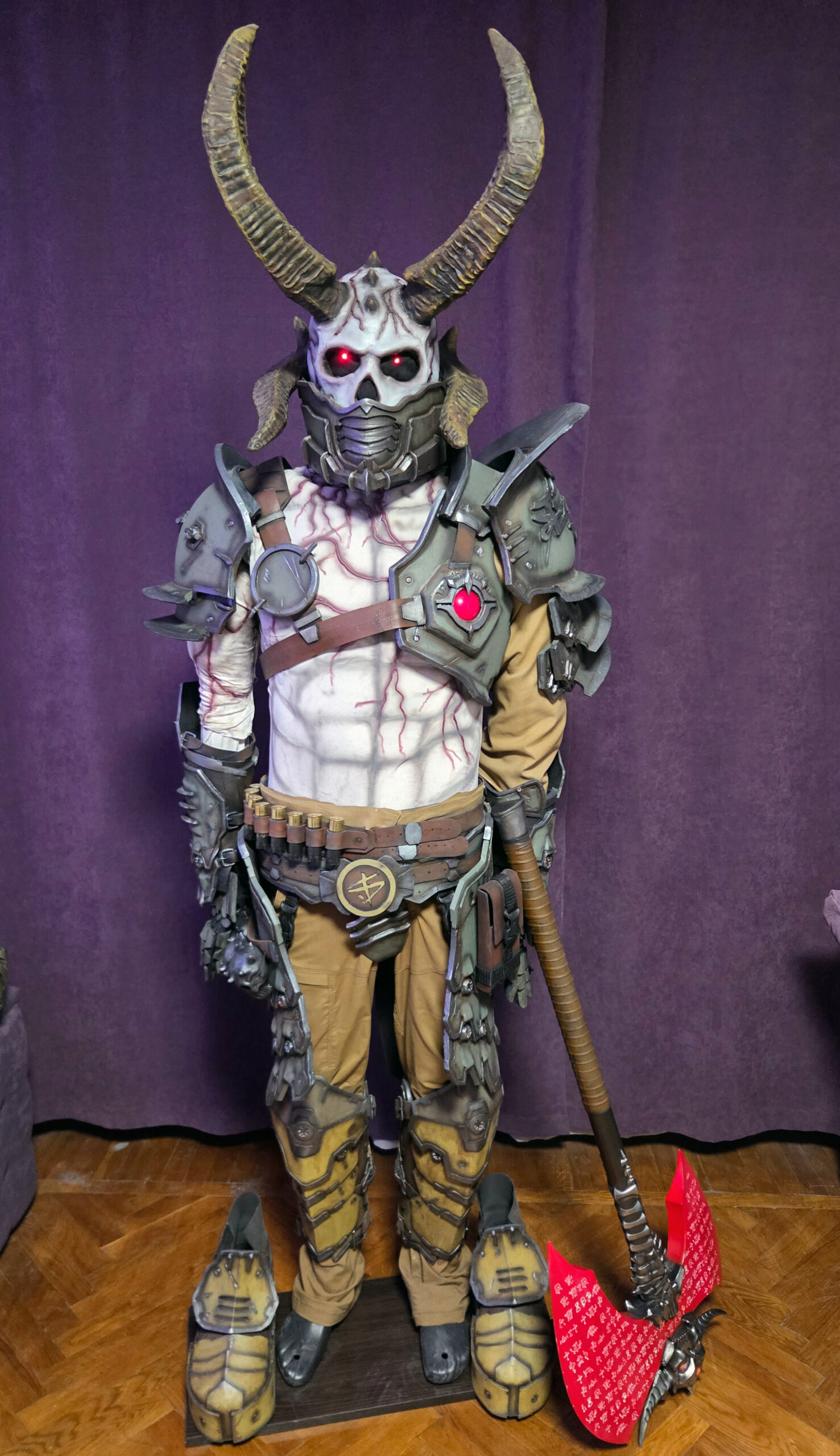 Doom Eternal Marauder Cosplay Costume | 1:1 Detailed Armor & Weapon - Image 6