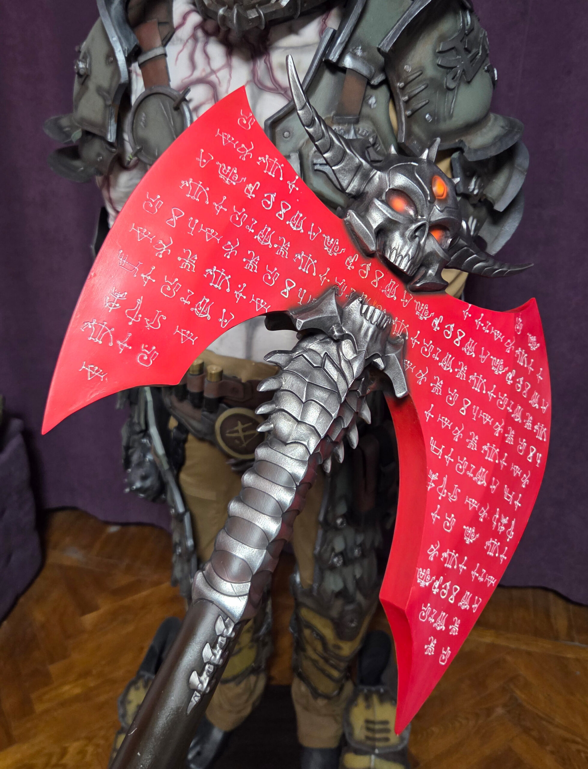Doom Eternal Marauder Cosplay Costume | 1:1 Detailed Armor & Weapon - Image 10
